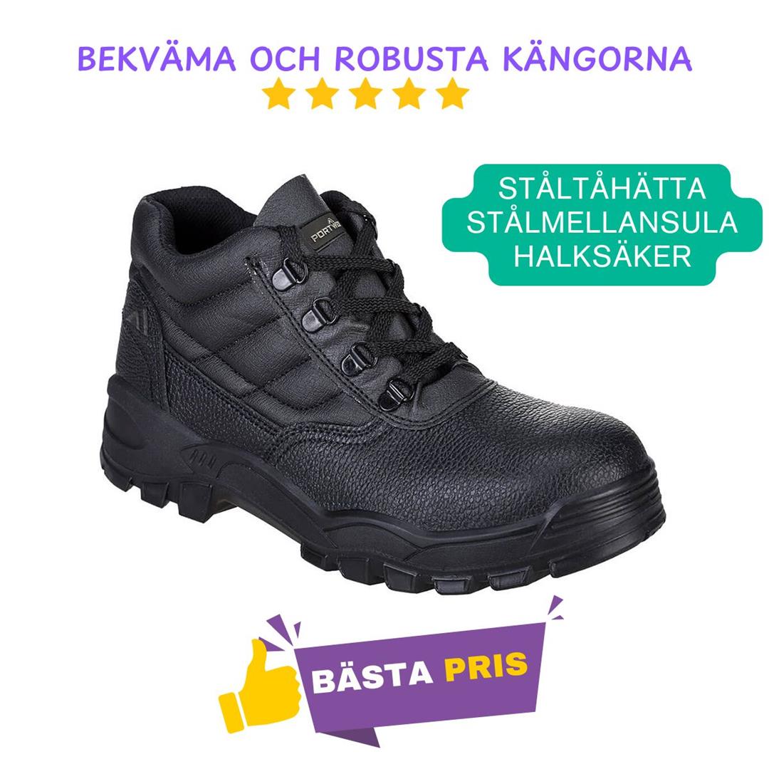 Skyddskängor S1P med Stålskydd FW10